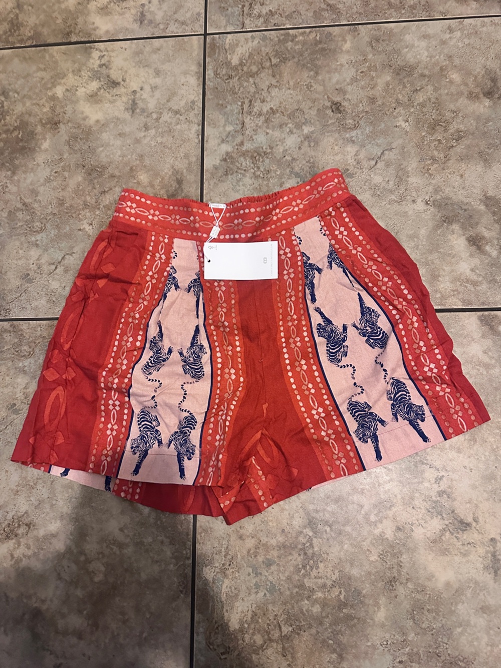 Caroline Constas Tiger Shorts - Picture 2 of 5